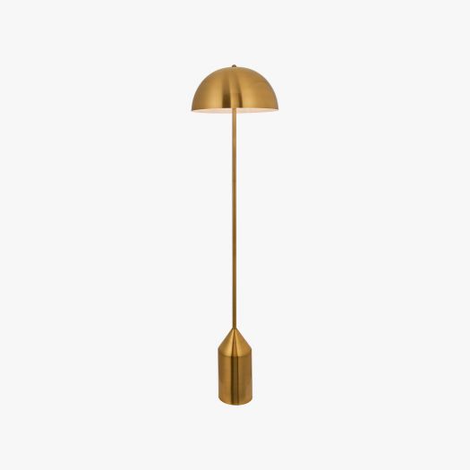 Boris Contemporary Floor Lamp in Gold