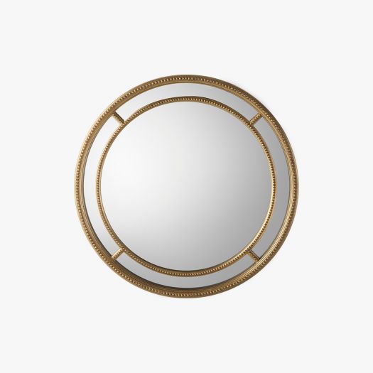 Marissa Golden Round Wall Mirror