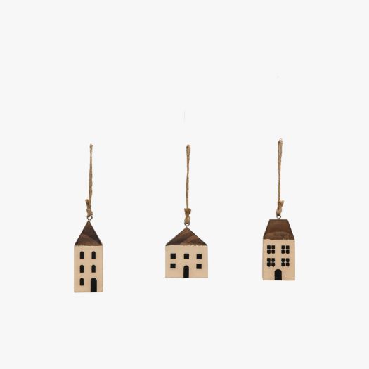 Dangling Cosy Homes - Set of 6