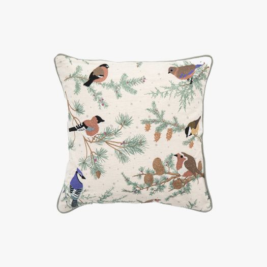 Festive Birds Cushion Cover