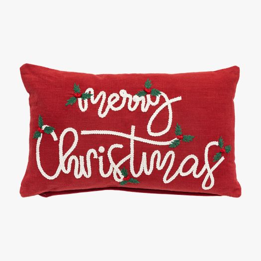 Holly Merry Christmas Cushion Cover