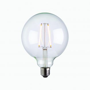 Ana LED globe shaped bulb with clear glass