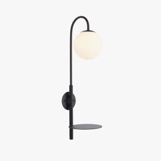 Harriet Black Wall Light with Table