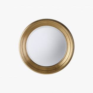 Laura Round Golden Wall Mirror