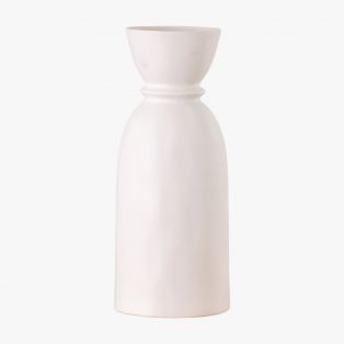 Riva Bottle Vase in White, Large