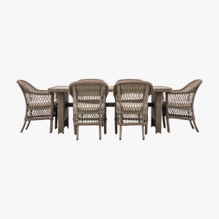 Wind Down 6 seater Outdoor Dining Set